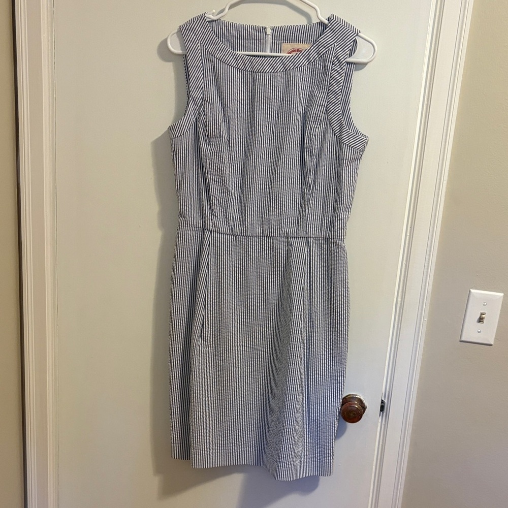 Brooks Brothers Navy and White Mini Dress